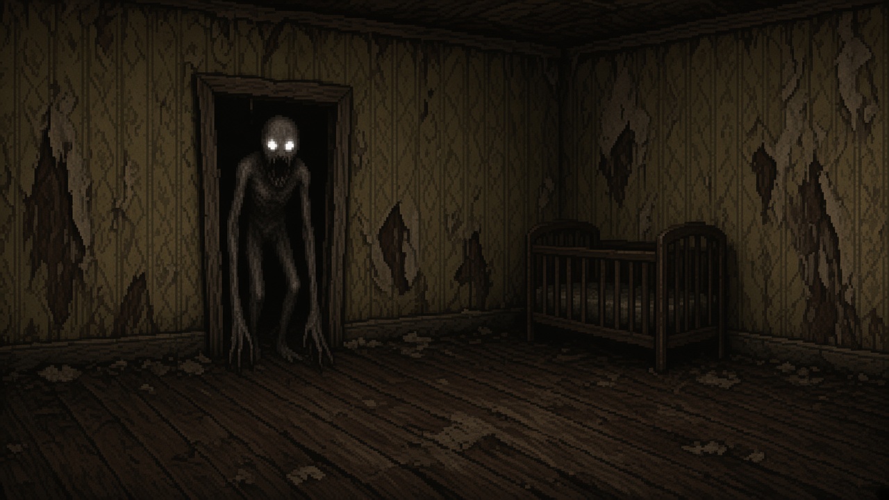 The Lurker, a long-armed shadow in a doorway
